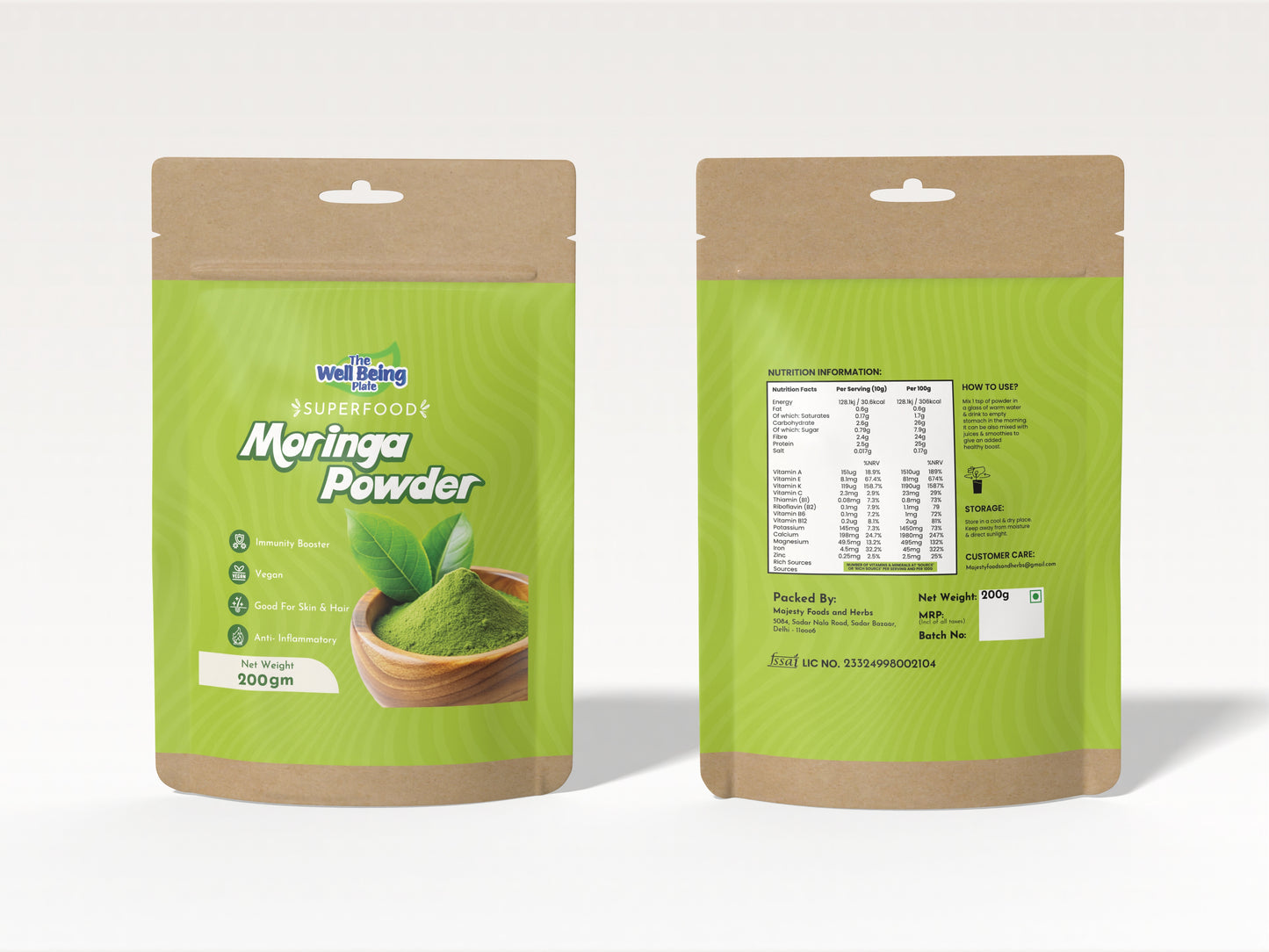 Moringa Leaf Powder for Immunity & Wellness